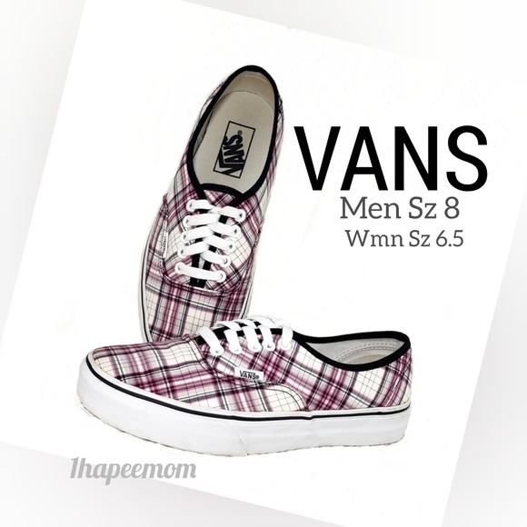 Vans Other - Vans Sneakers Plaid Unisex Slip on Shoes M-6.5 W-8